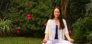 Meditating int woman